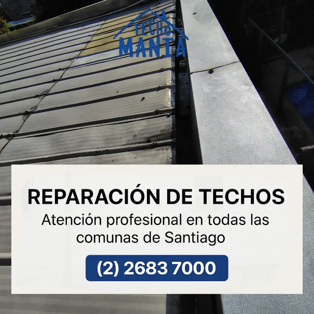 ¿Cuánto cuesta reparar un techo con goteras en Santiago?